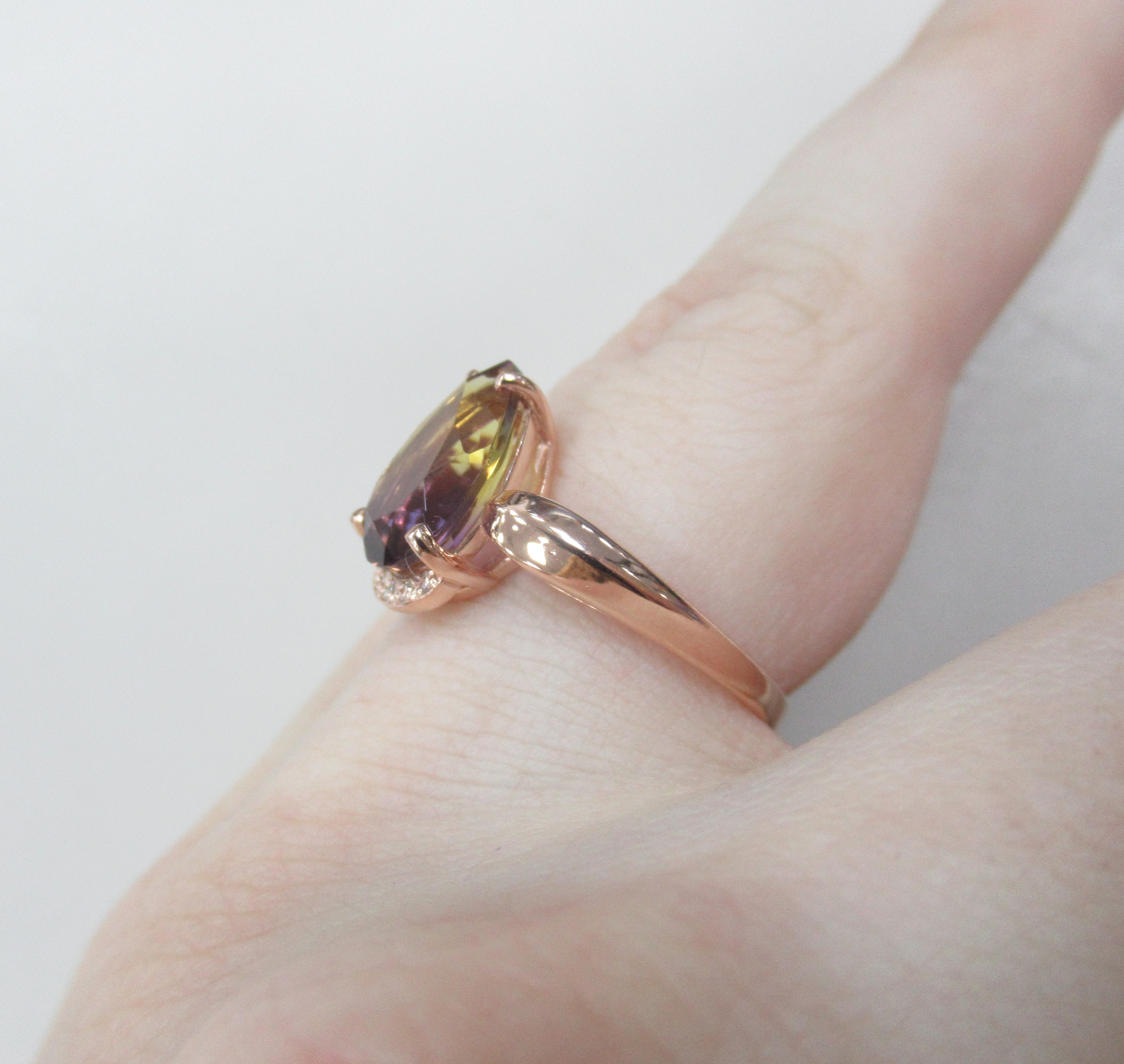 Серебряное кольцо с аметрином